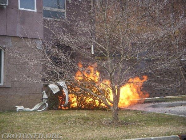 Car into gas main, Mount Airy Woods (3/27/09)