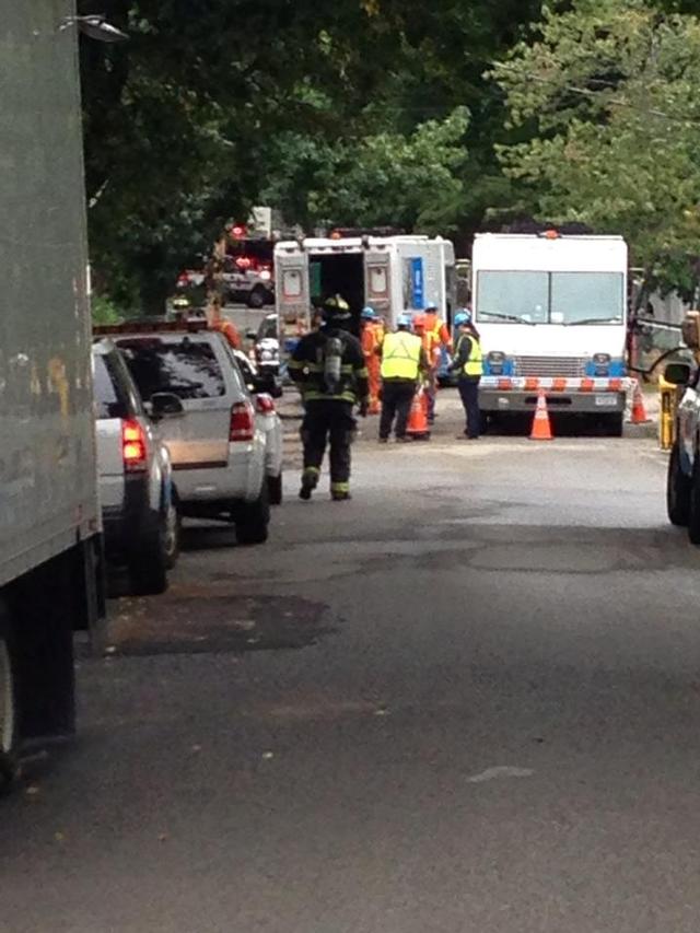 9/26/12 - Contractors struck a gas main on Morningside Drive, forcing several homes to be evacuated.