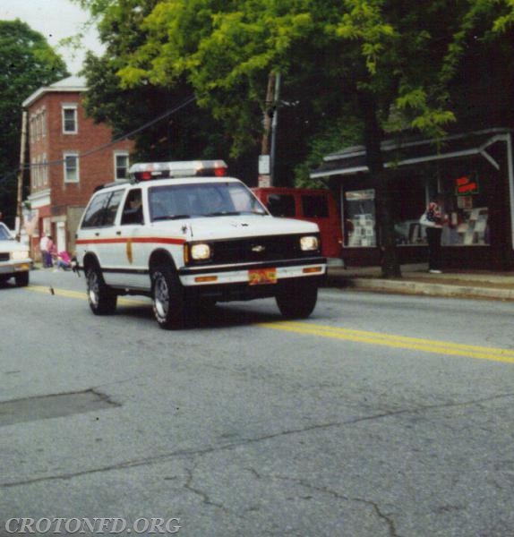 1991(?) Chevy Blazer. In service 1991(?)-1998(?).