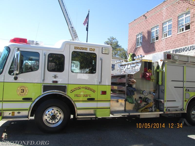 A Side-View Of Engine 120