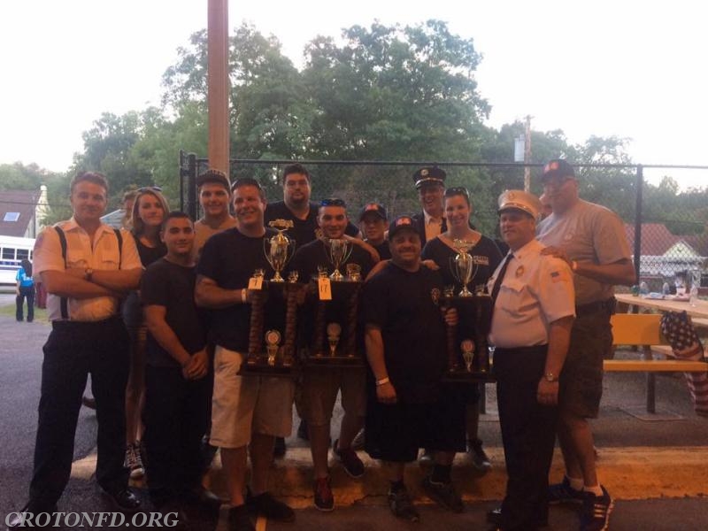 Croton FD Winning Three Trophies From Westchester County Convention Parade  