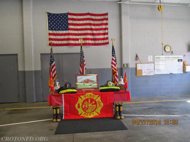 2014 Harmon Firehouse Memorial Service.  Photo by J. Powers.