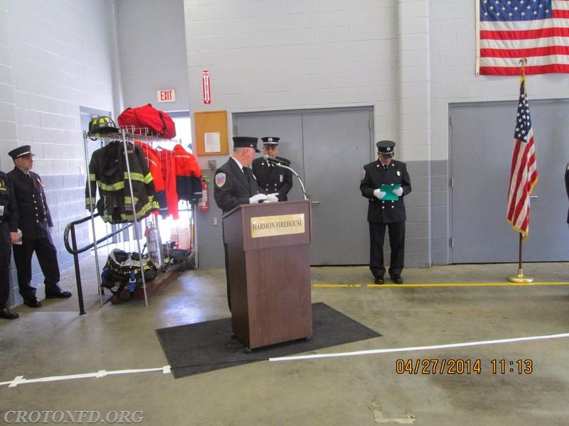 2014 Harmon Firehouse Memorial Service.  Photo by J. Powers.