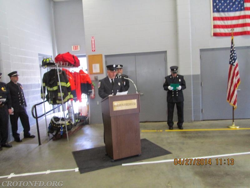 2014 Harmon Firehouse Memorial Service.  Photo by J. Powers.