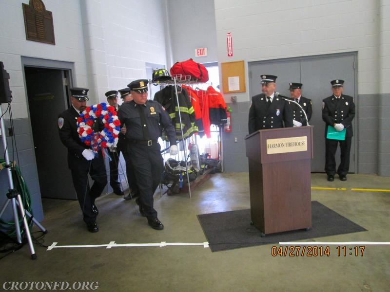 2014 Harmon Firehouse Memorial Service.  Photo by J. Powers.