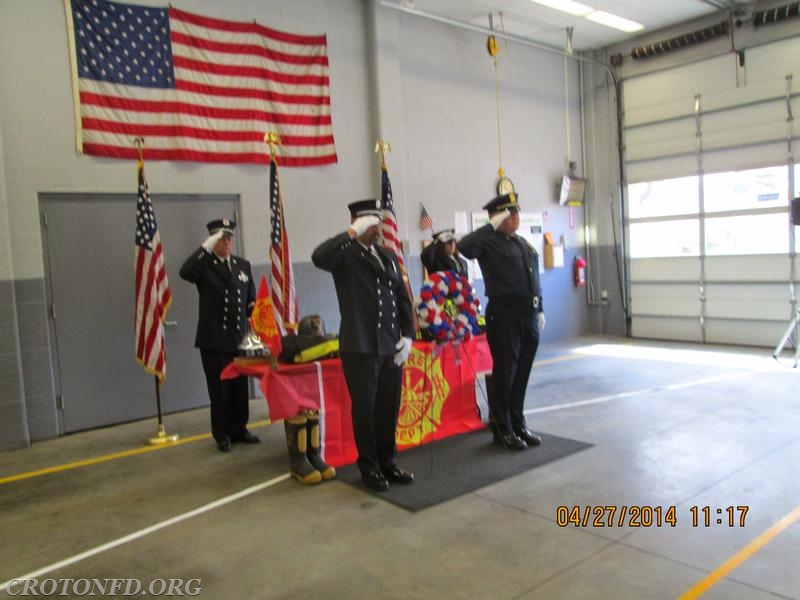 2014 Harmon Firehouse Memorial Service.  Photo by J. Powers.