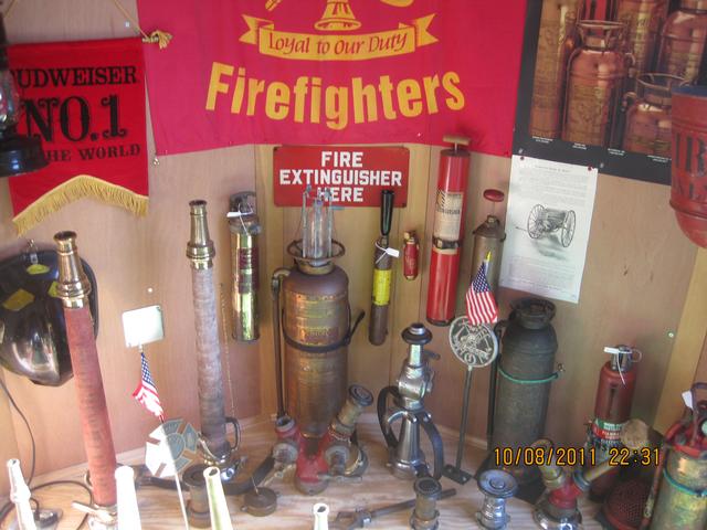 A look inside Harmon Engine President Hal Lockwood's &quot;Yesterday's Fires&quot; antiques & memorabilia trailer.