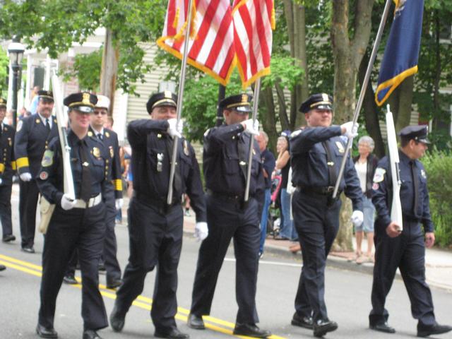 Members of Croton Fire Patrol's Color Guard at the 2011 Summerfest Parade. 