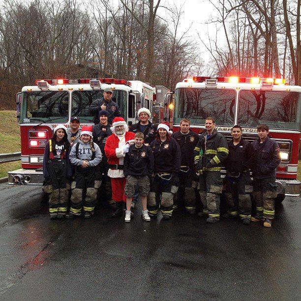 Washington Engine members during the 2012 Candy Cane Run.