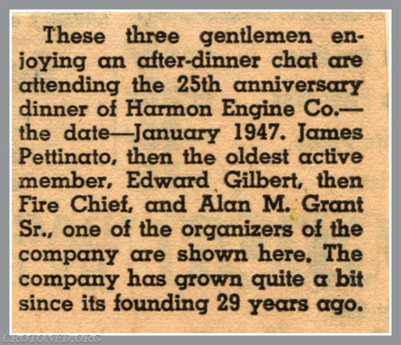 Harmon Engine 25th Anniversary - January 1947. (1 of 2)