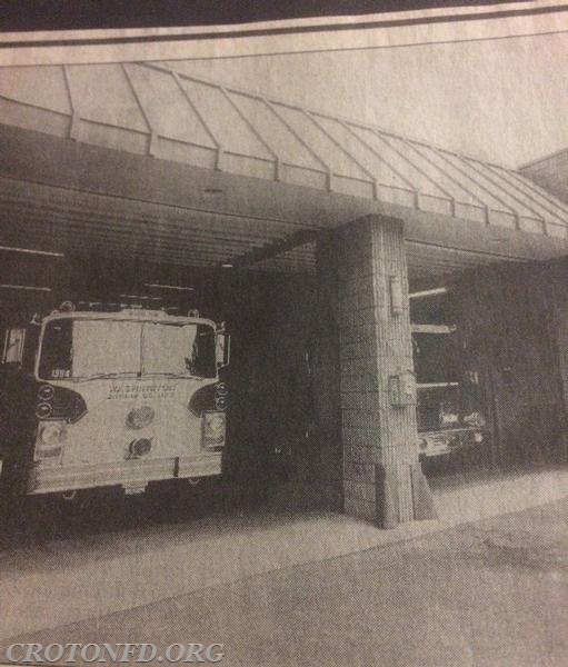 E118 relocated to Station 2 in 1993 while their station underwent work to accommodate this apparatus.