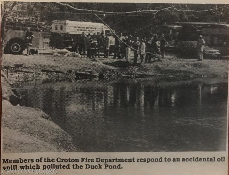 Oil Spill at Duck Pond - 1985